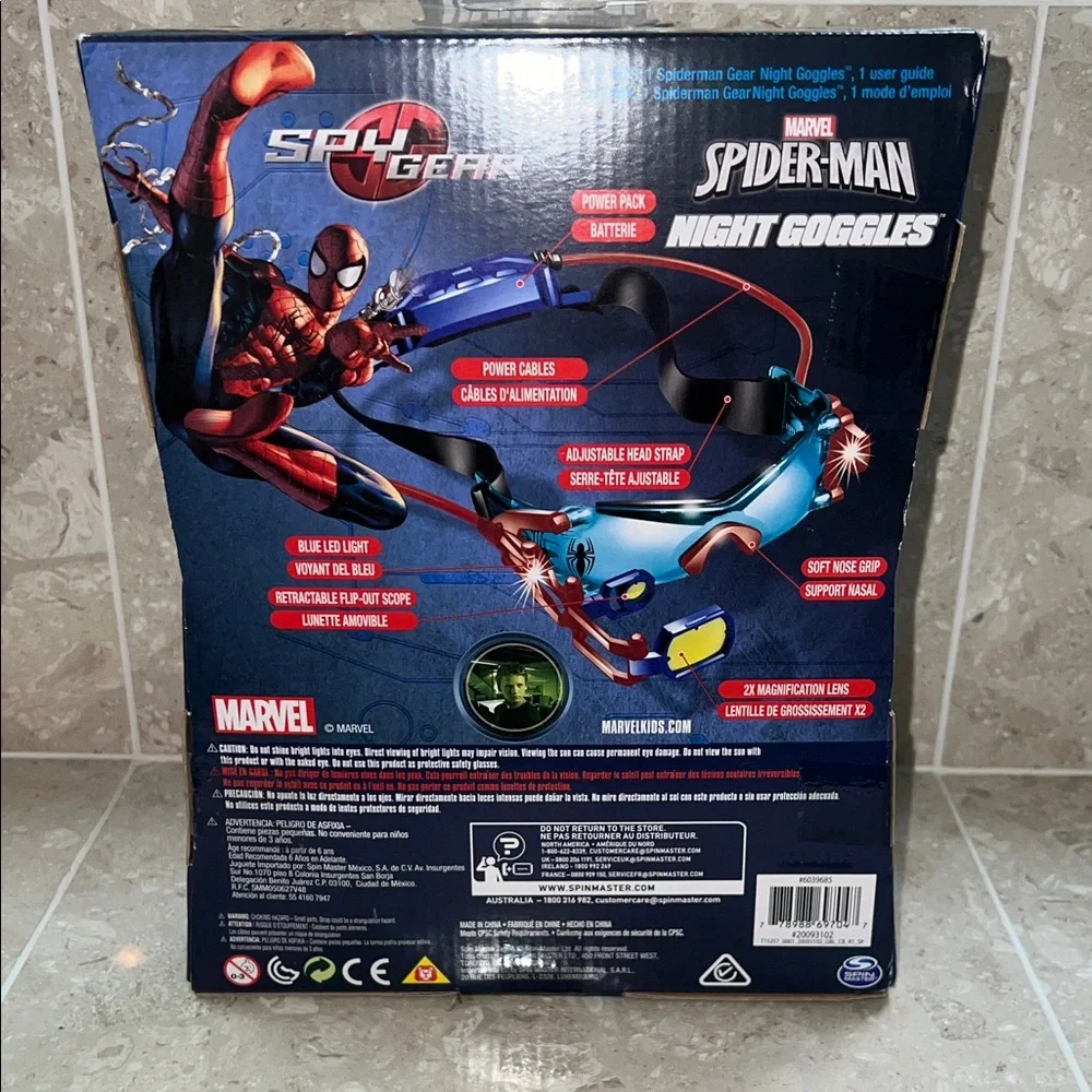 Spiderman Night Goggles with Blue and Red Design - Picture 4 of 6